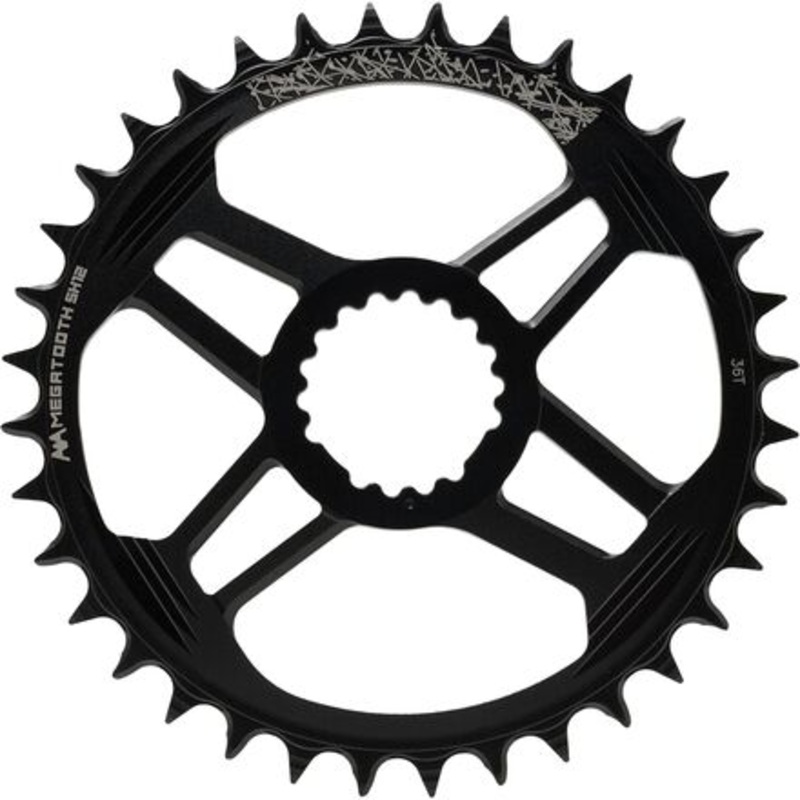 Gradient Megatooth Chainring|Black|38t|36t|30t|28t|34t