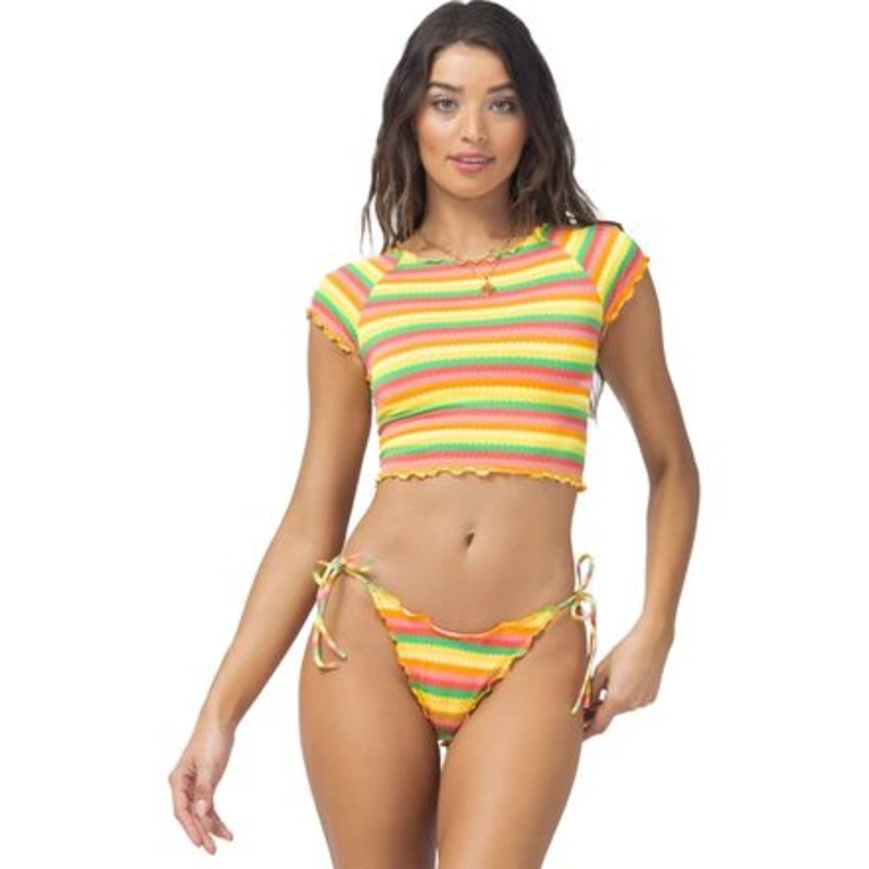 Wildflower Rashguard Bikini Top – Women&apos;s