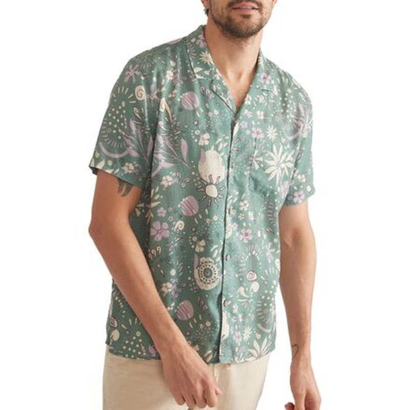 Short-Sleeve Tencel Linen Resort Shirt – Men&apos;s