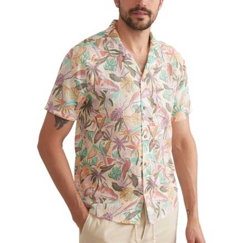 Tencel Linen Resort Short-Sleeve Shirt – Men&apos;s