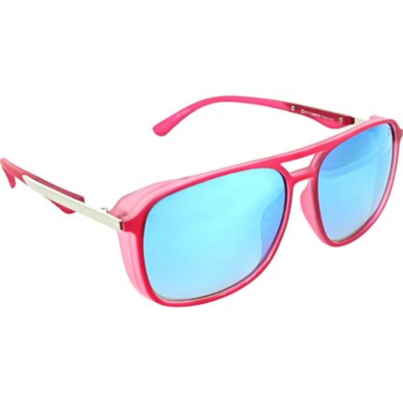 Cousin Polarized Sunglasses|Crystal Pink/Polarized Smoke Lens Blue Mirror|M