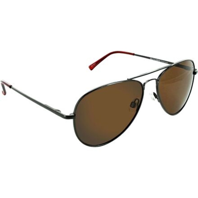 Estrada Polarized Sunglasses|Shiny Gunmetal/Polarized Brown Lens|M