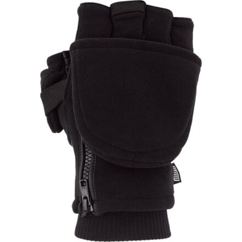 Versa Infinium Flip Mittens|Black|S/M