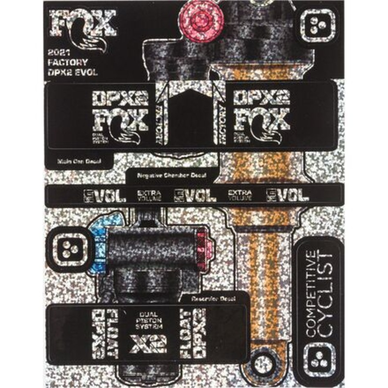 Fox DPX2 Decal Kit|Glitter Bomb|Ibis Bug Zapper Blue|Midnight Chameleon|Yeti Brick|Yeti Watermelon|One Size