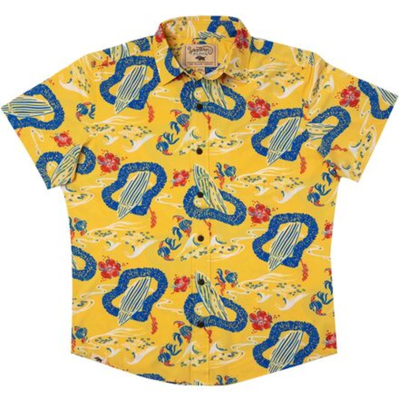 Recycled Surfboard Aloha Shirt – Men&apos;s
