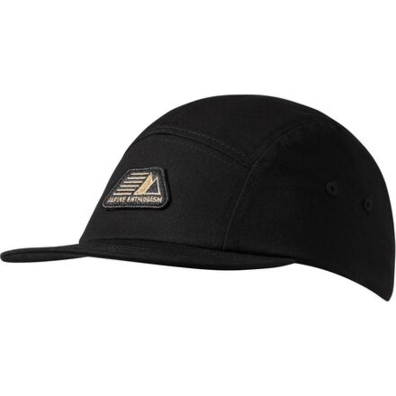 Five Panel Cotton Cap|Black|L/XL|S/M