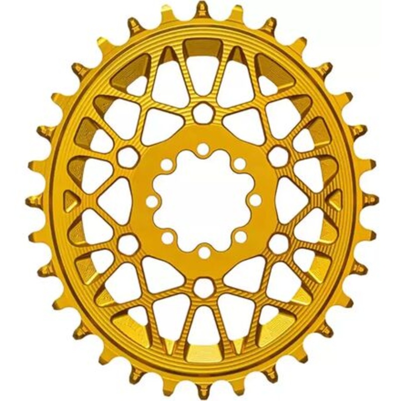 Oval SRAM T-Type Chainring|Gold|Red|34t