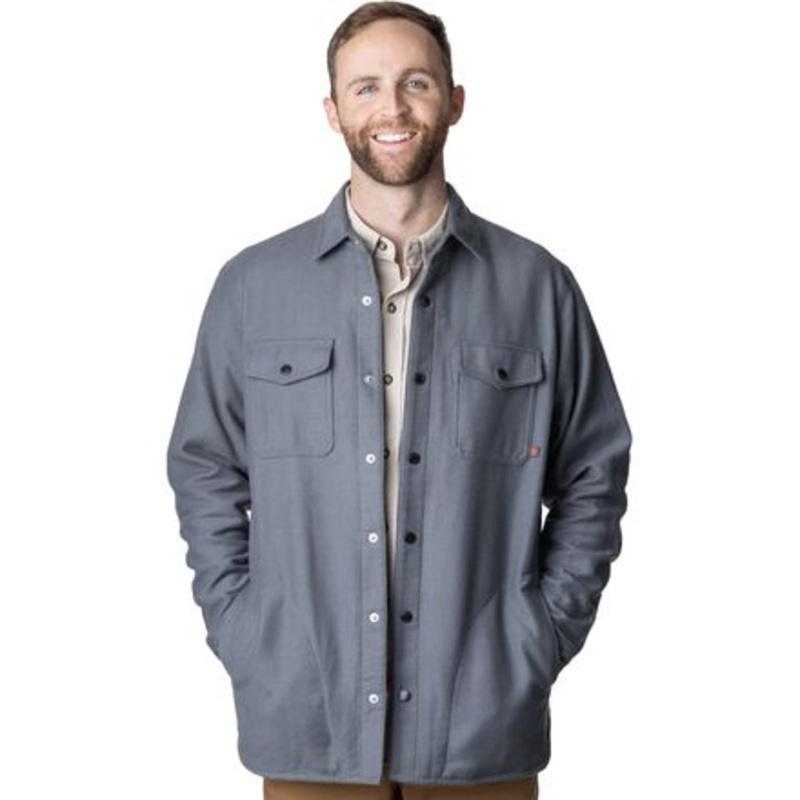 Campfire Shacket – Men&apos;s|Charcoal|Pine Ombre|M|S