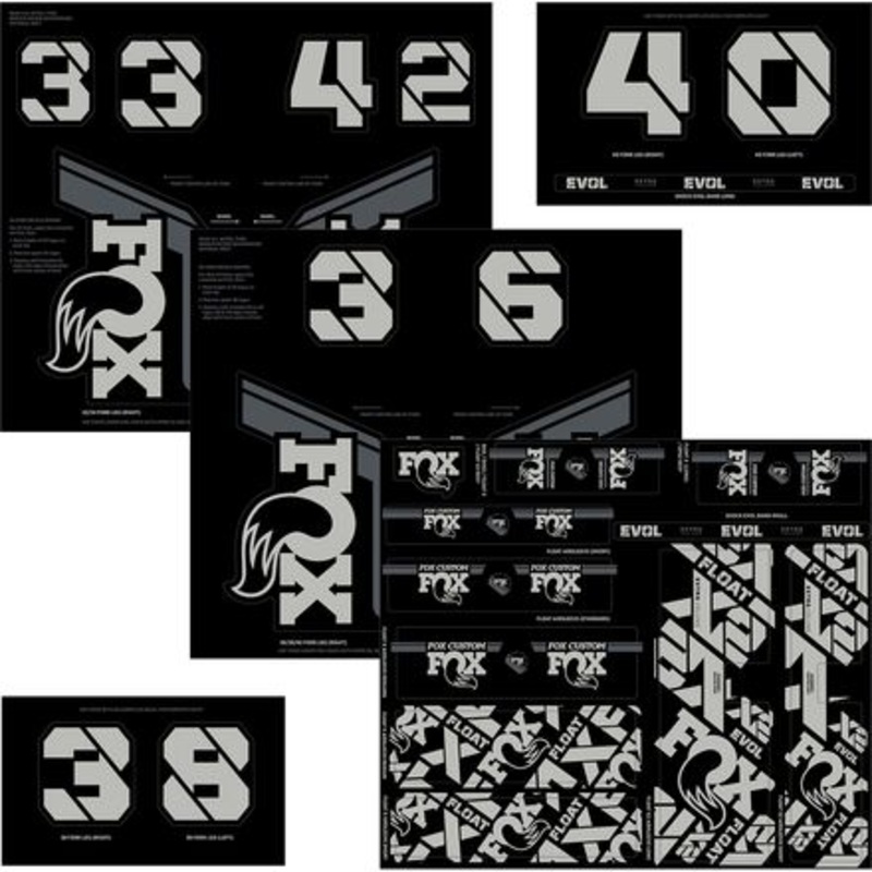 Fork & Shock Decal Kit|Battleship Grey|Factory Orange|Olive Drab|Pistachio|Red|Root Beer|Stealth Black|Storm Blue|Turquoise|One Size