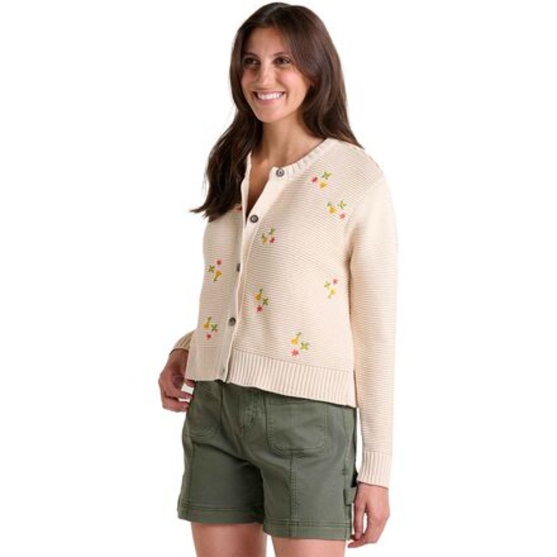 Bianca Crew Embroidered Cardigan – Women&apos;s