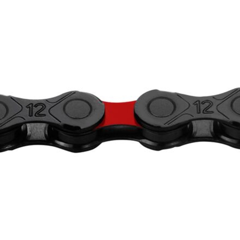 DLC 12 Chain – 12 Speed|Black/Red|126 Links