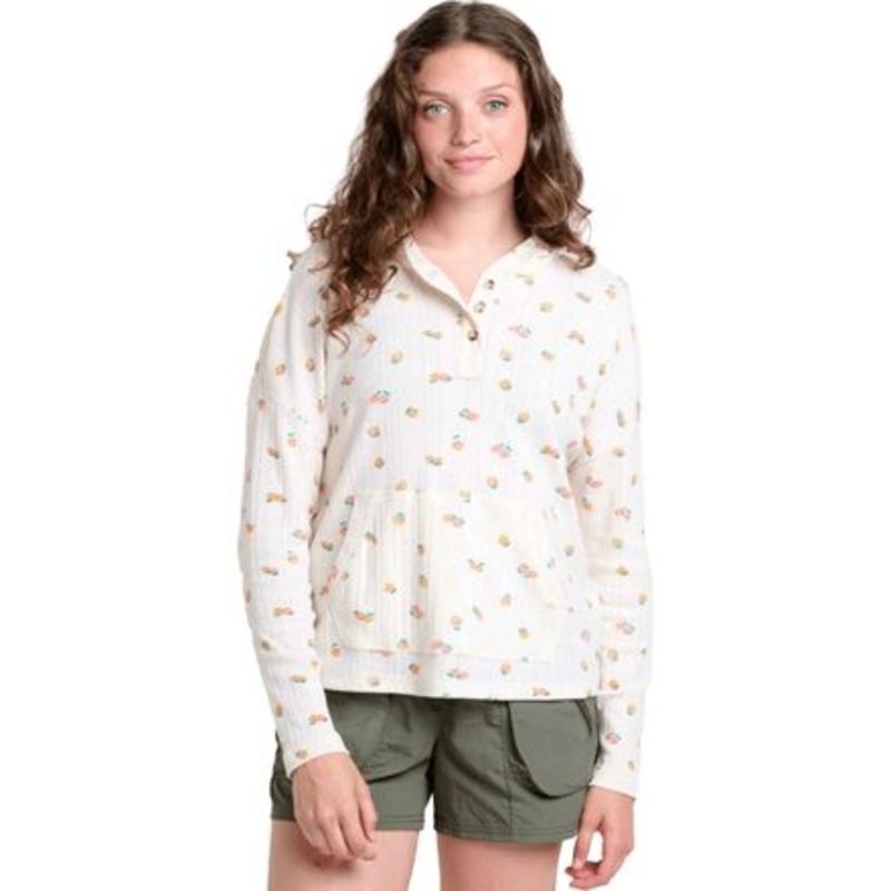 Foothill Pointelle Long-Sleeve Hoodie – Women&apos;s