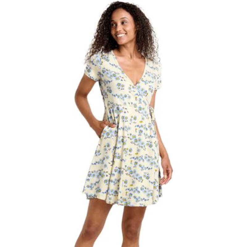 Freesia Wrap Short-Sleeve Dress – Women&apos;s