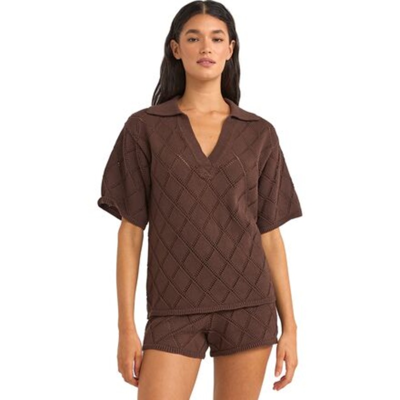 Islander Collared Knit Shirt – Women&apos;s