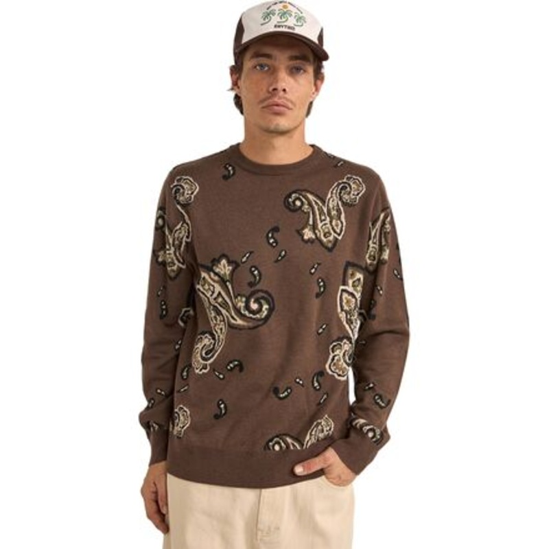Mohair Paisley Knit Sweater – Men&apos;s