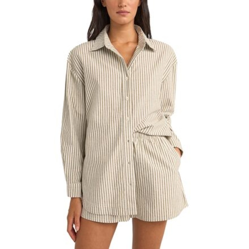 Valley Stripe Oversized Shirt – Women&apos;s