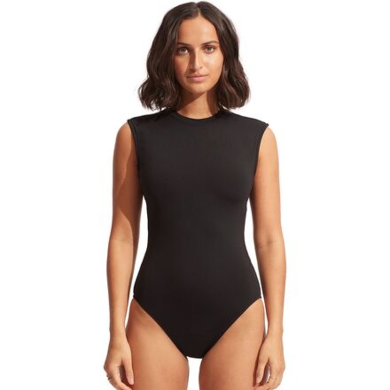 Active Cap Sleeve Maillot One Piece Swimsuit – Women&apos;s