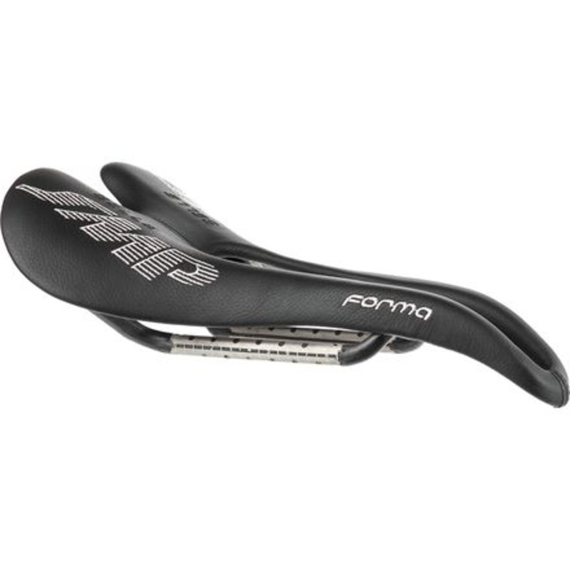 Forma Carbon Rail Saddle|Black|White|137mm