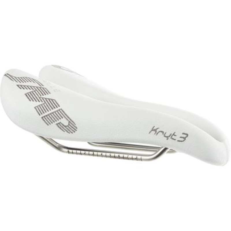 KRYT3 Saddle|White|Yellow Fluo|132mm
