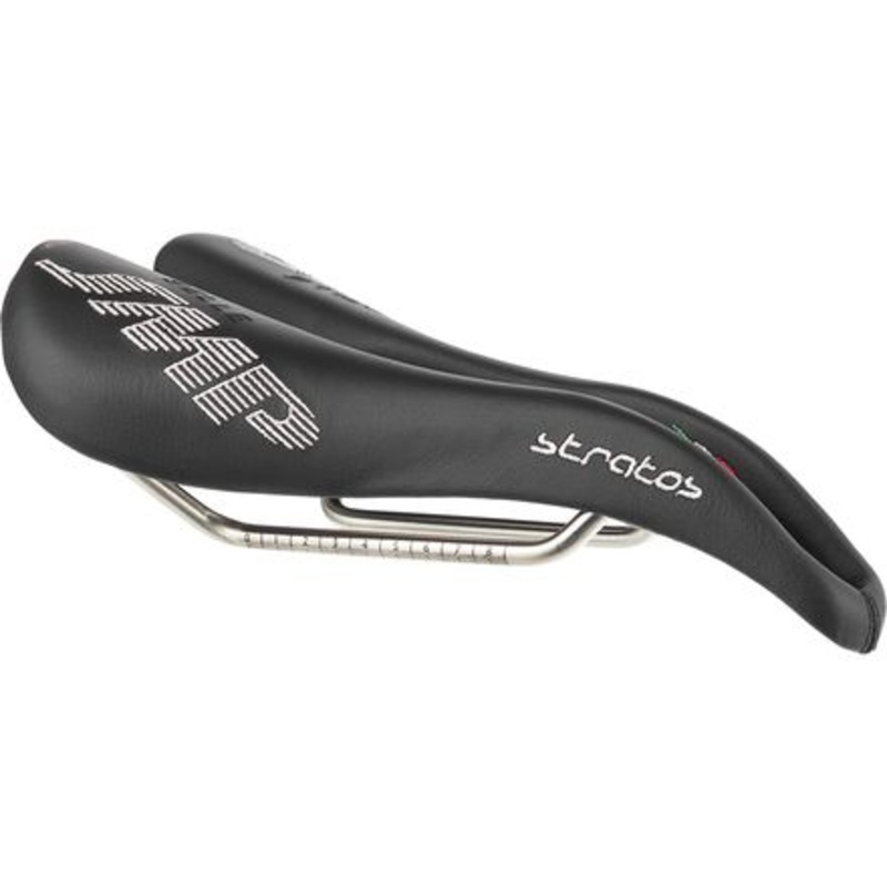 Stratos Saddle|Black|Light Green|Light Blue|Red|Yellow|131mm