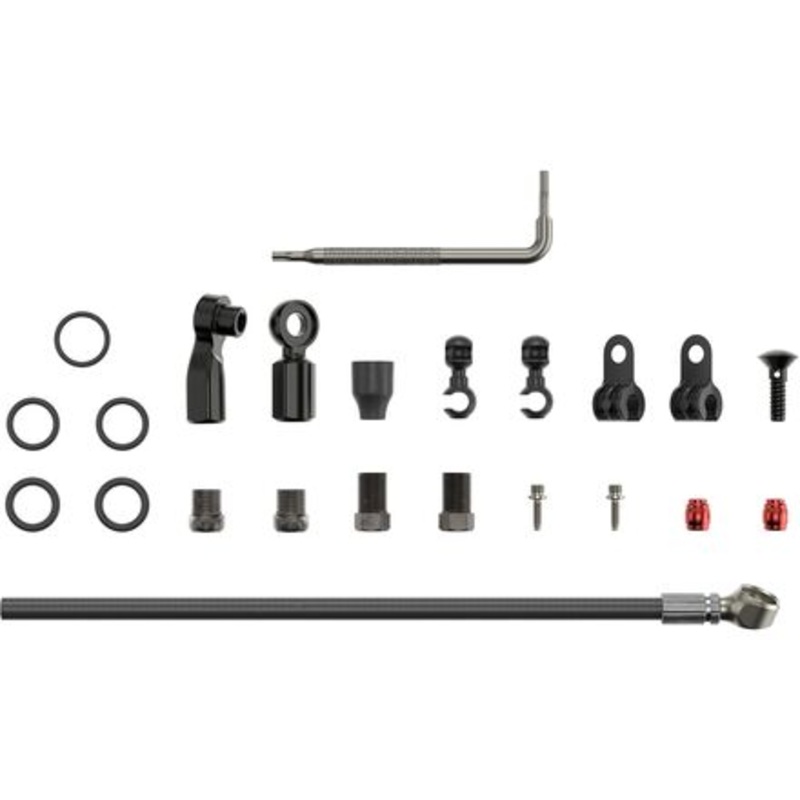 Hydraulic Brake Hose Kit|Beveled Banjo|Double Compression|Threaded Inline Crimp