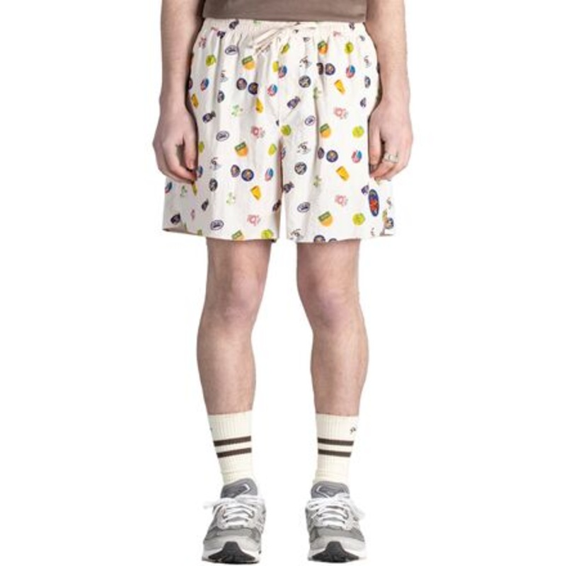 Miki Short – Men&apos;s|Aop Fruit Print|Quiet Green|Washed Black|L|XL|S|M