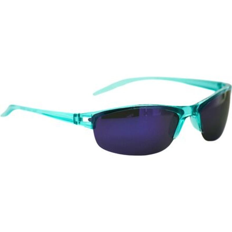 Alpine Polarized Sunglasses|Turquoise/Polarized Smoke Lens Purple Mirror|M