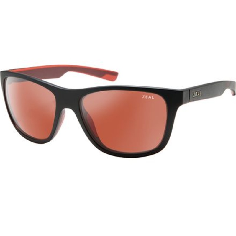 Radium Polarized Sunglasses|Matte Black/Rose|Torched Woodgrain/Copper|One Size
