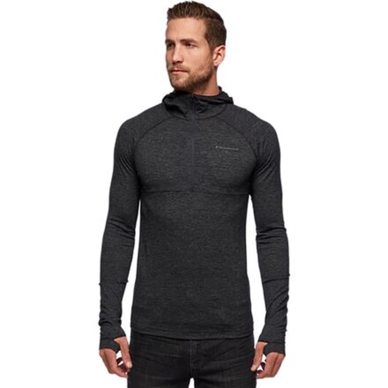 Solution Wool Half-Zip Hooded Baselayer Top – Men&apos;s