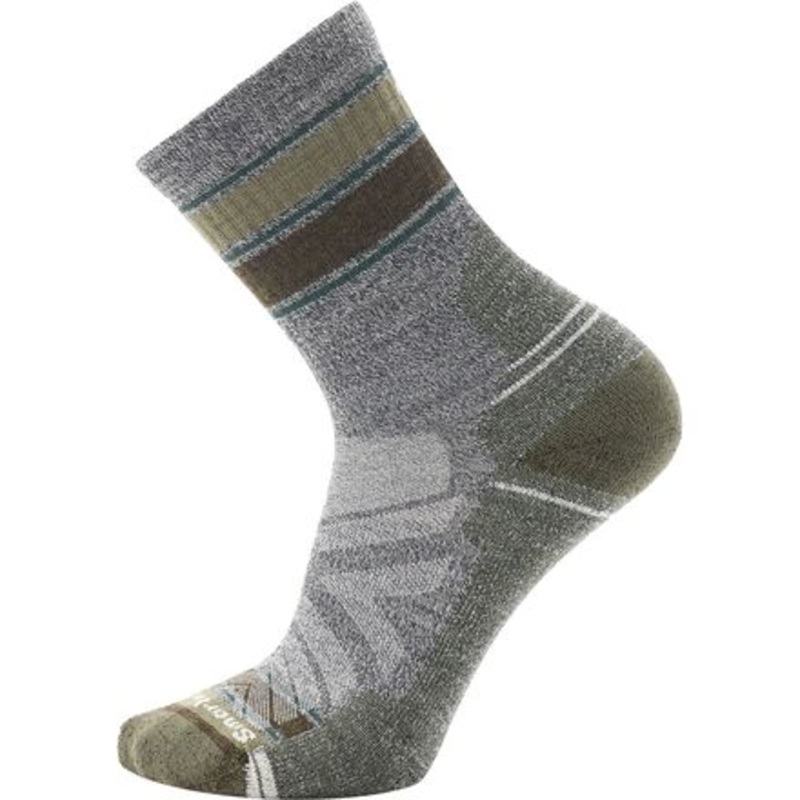 Performance Hike Light Cushion Striped Mid Crew Sock