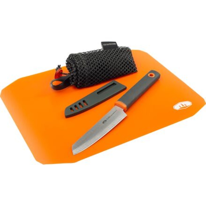 Santoku Knife Set|Orange/Black|One Size