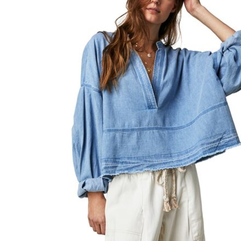 Jude Denim Pullover – Women&apos;s