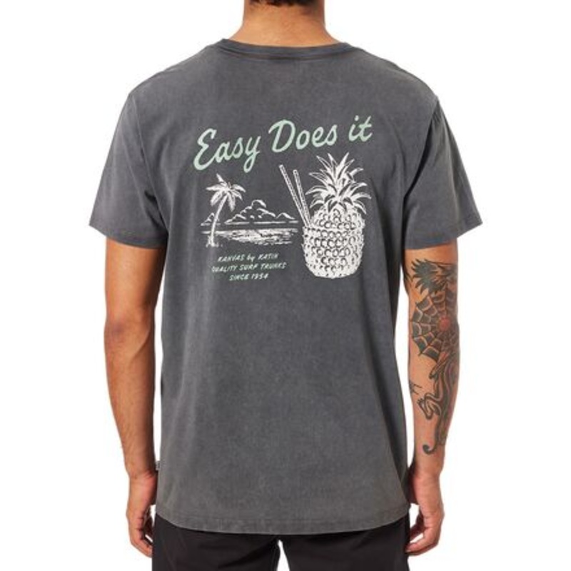 Pina T-Shirt – Men&apos;s|Black Sand Wash|Lavender|L|S