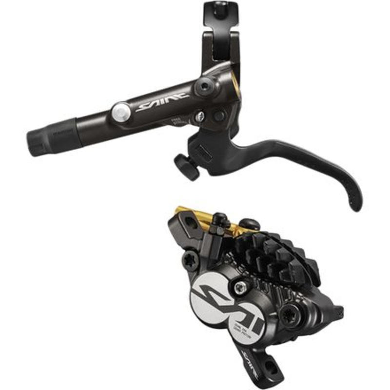 Saint M820 Disc Brakes|Black/Gold|Front|Rear