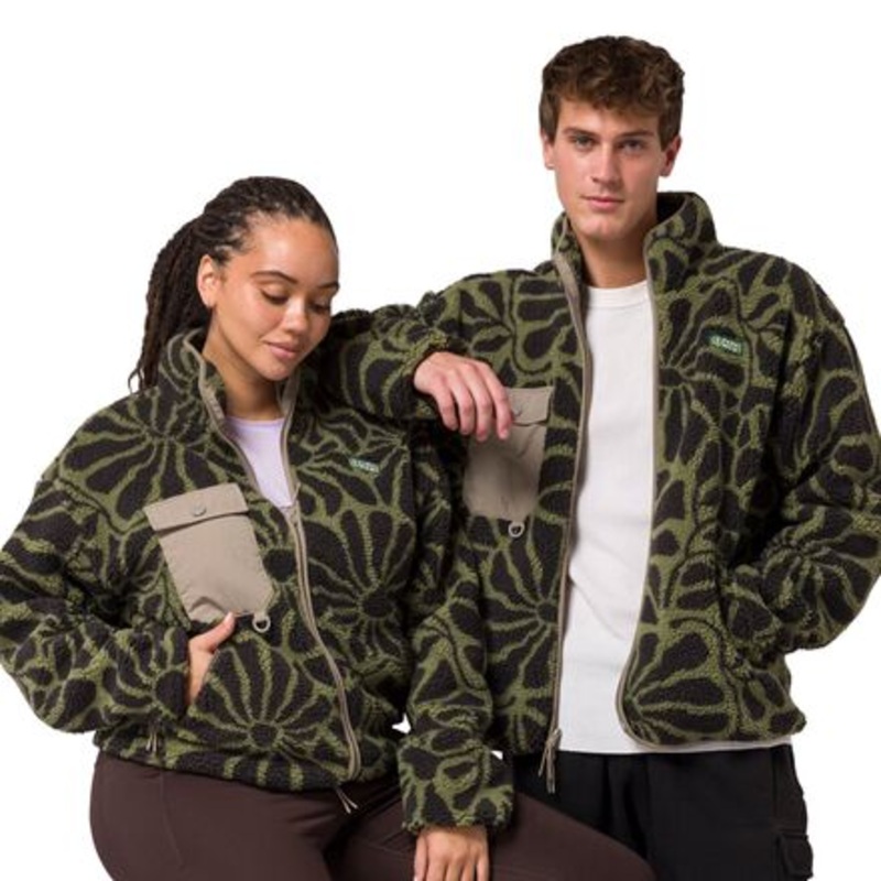Wildflowers Full-Zip High Pile Fleece