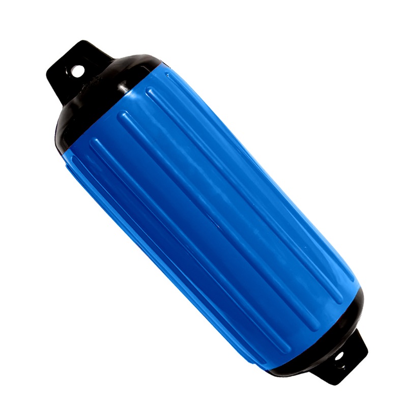Taylor Made Super Gard 8.5 x 26 Inflatable Vinyl Fender  Blue  Boat Box
