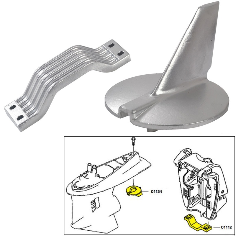 Tecnoseal Anode Kit  Yamaha 200-250HP  Zinc  Boat Box