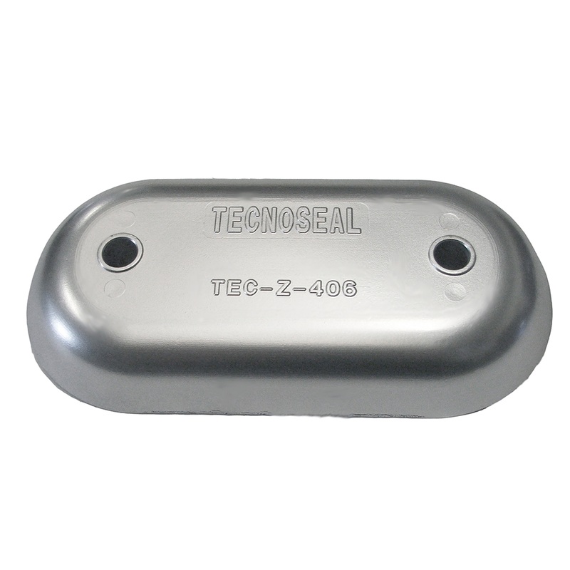 Tecnoseal Magnesium Hull Plate Anode 8-3/8 x 4-1/32 x 1-1/16  Boat Box