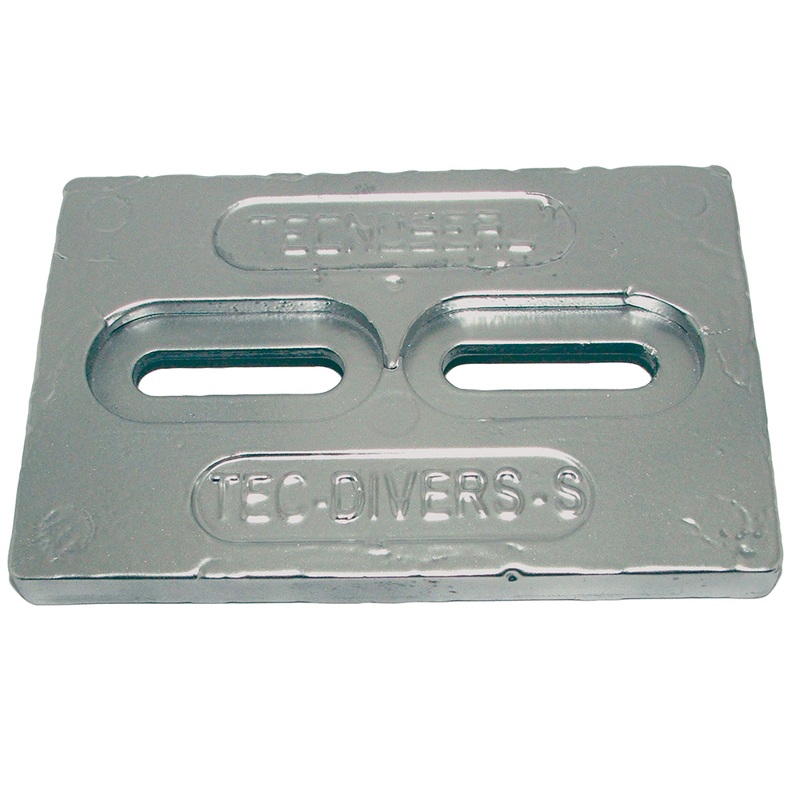 Tecnoseal Mini Aluminum Plate Anode 6 x 4 x 1/2  Boat Box