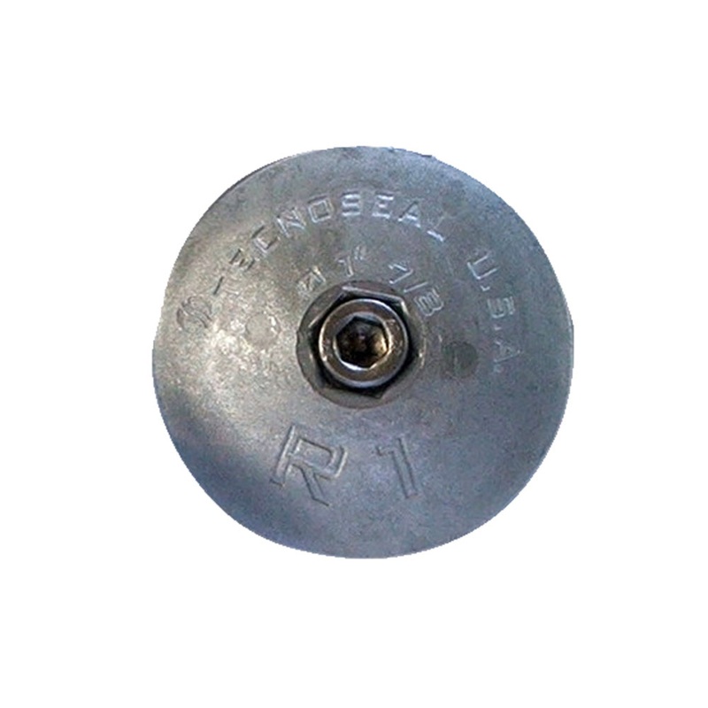 Tecnoseal R1 Rudder Anode  Zinc  1-7/8 Diameter  Boat Box
