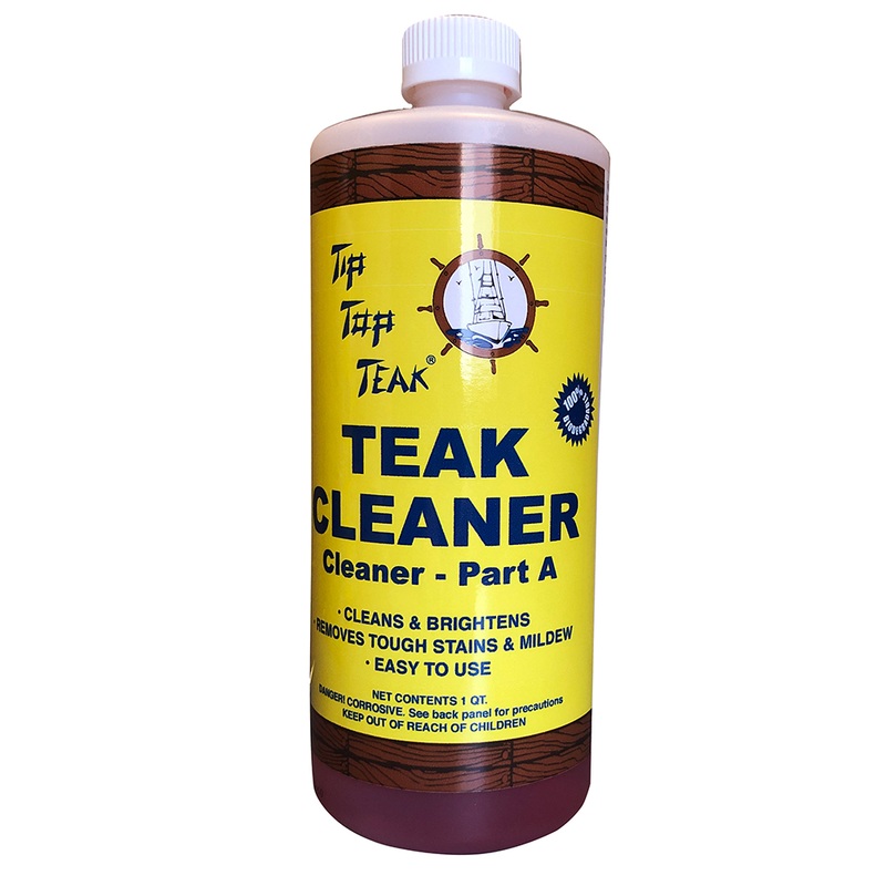 Tip Top Teak Cleaner Part A  Quart  Boat Box