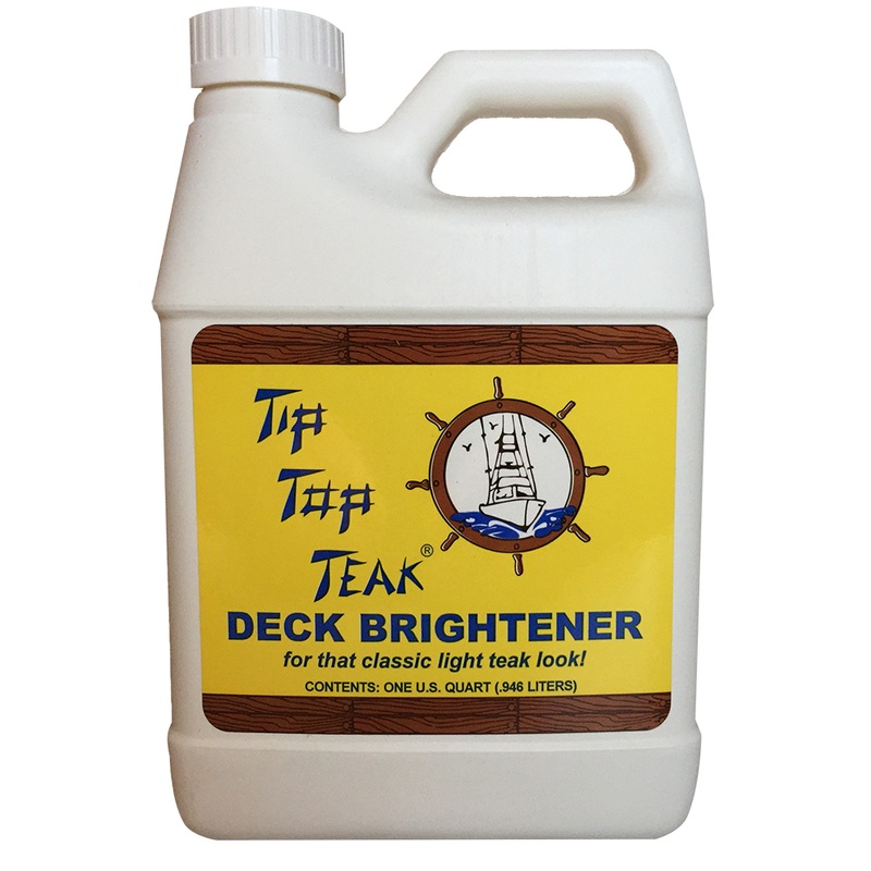 Tip Top Teak Deck Brightener  Quart  Boat Box