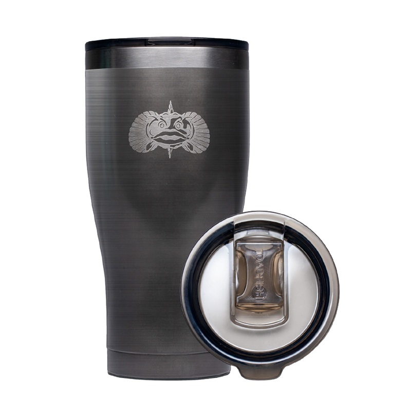 Toadfish Non-Tipping 20oz Tumbler  Graphite  Boat Box
