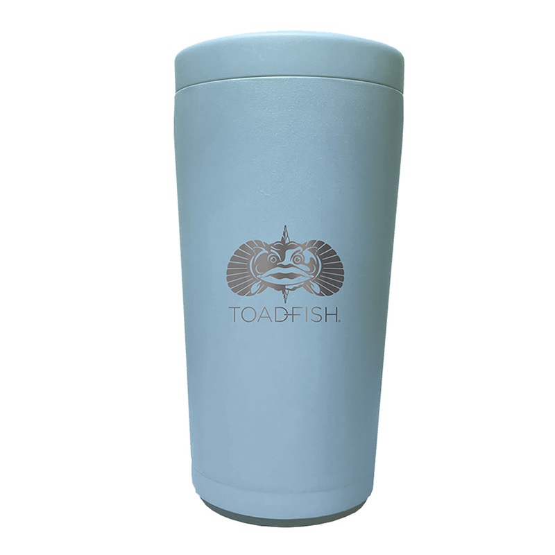 Toadfish Non-Tipping Can Cooler 2.0  Universal Design  Light Blue  Boat Box