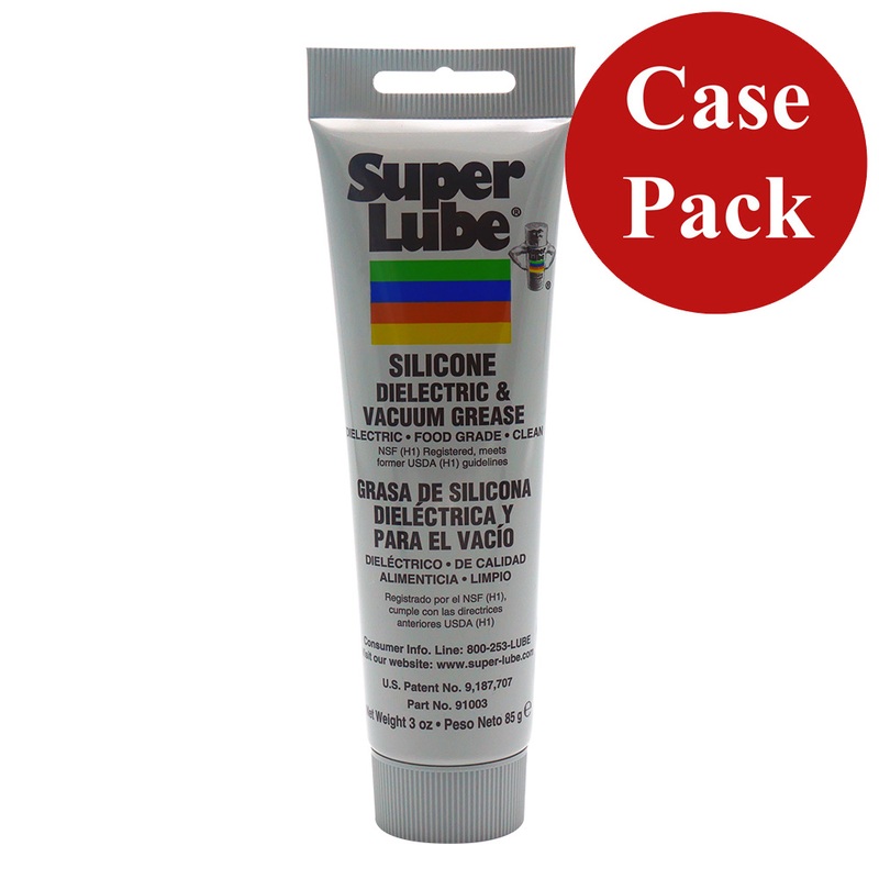 Super Lube Silicone Dielectric & Vacuum Grease  3oz Tube *Case of 12  Boat Box