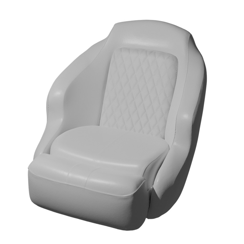 TACO Anclote Diamond Bucket Seat  White  Boat Box