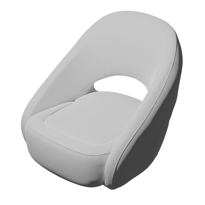 TACO Caladesi Smooth Bucket Seat  White  Boat Box