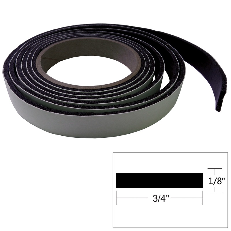 TACO Hatch Tape  8L x H x W  Black  Boat Box