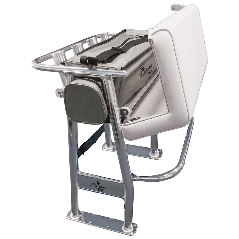 TACO Neptune II Leaning Post w/Tackle Storage Bag  Boat Box