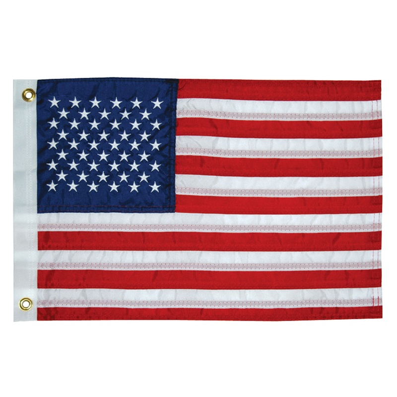 Taylor Made 12 x 18 Deluxe Sewn 50 Star Flag  Boat Box